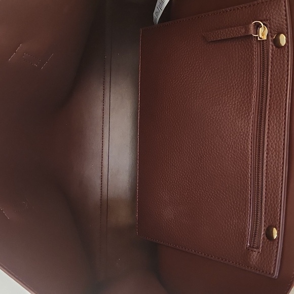 Rachel Zoe Burgandy Arialith in Bordo Vegan Leather Tote - Picture 7 of 9